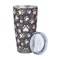 thumbnail image 2 of Logiee Colorful Paws Of Dog Print 20OZ Car Cup with Lid, Stainless Steel Vacuum Insulated Double Wall Travel Tumbler, Durable Insulated Coffee Mug,Thermal Cup with Straw-Without Straw, 2 of 8
