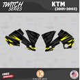 thumbnail image 3 of Kalair GFX Graphics Kit for Ktm SX SXF 125-250-350-450 (2001-2002) Twitch Series, 3 of 5