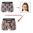 thumbnail image 2 of Custom With Face Custom For Customized For Boyfriend Underwear Briefs with Pouch Simply Styled Men Small Briefs Men Mens Anatomical Underwear No Ride up Mens Gray 5XL, 2 of 6
