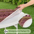 thumbnail image 5 of Elastic Edge Round Table Cover Boho Floral 44 Inch Fits 38-42 Tables Durable Wipe Clean Birthday Parties Events, 5 of 7
