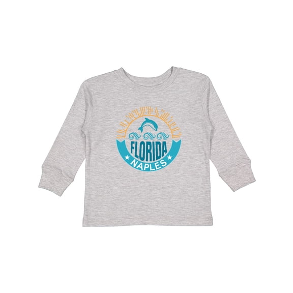 Inktastic Naples Florida Beach Vacation Boys or Girls Long Sleeve Toddler T-Shirt