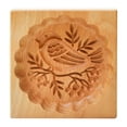 thumbnail image 2 of Molde Cortador De Galletas Molde de madera para galletas, cortador de pan de jengibre, molde para hornear en relieve 3D para galletas (B) Likrtyny  Libre de BPA, 2 of 4