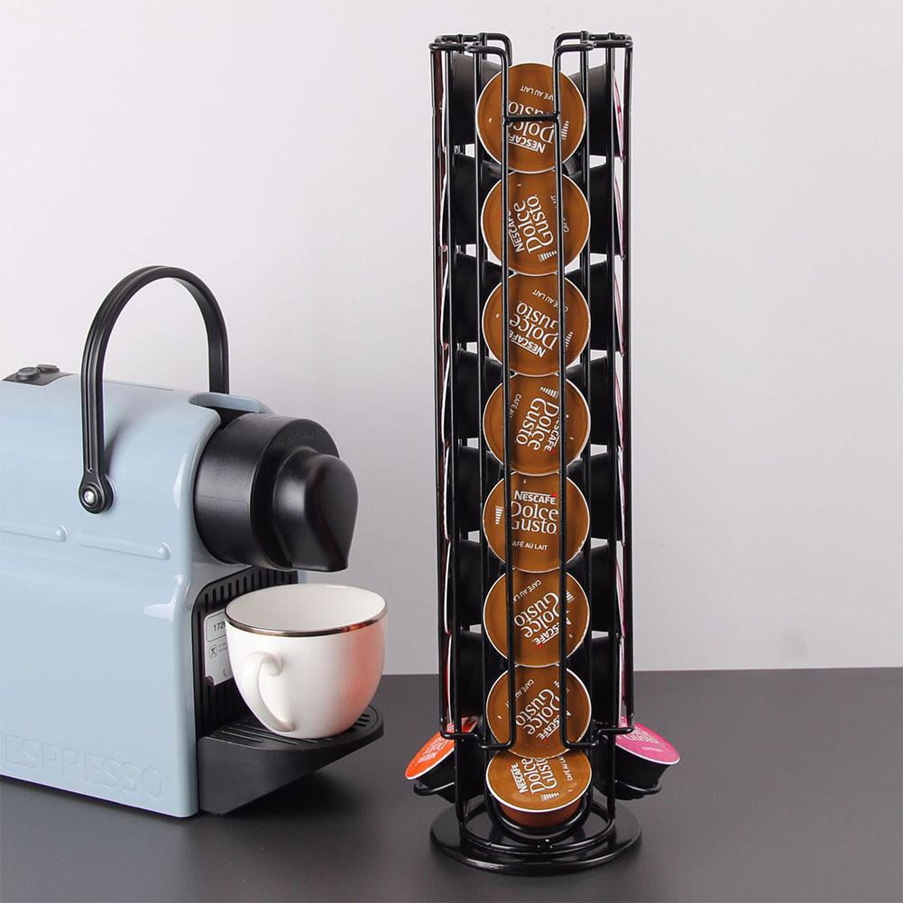 Revolving Coffee Pod Holder Capsule Stand Iron Fit Tassimo Nespresso Dolce Gusto 