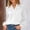 White, variant on Womens Long Sleeve Shirts V Neck Tunic Solid Soft Breathable Spring Fall Top Casual Lace Patchwork Blouses Tops Solid Soft Breathable Spring Fall Top