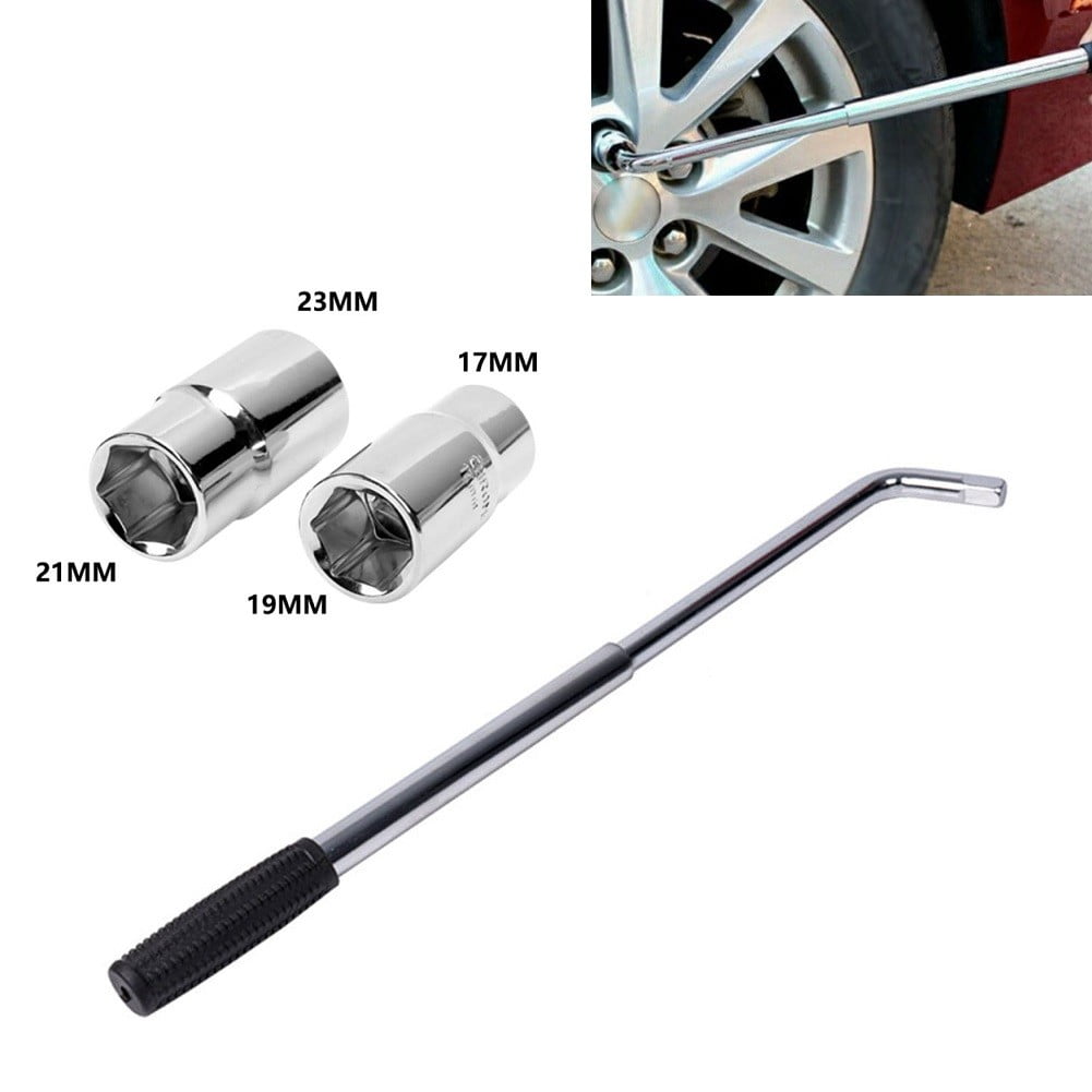 Car Wheel Brace Spanner Telescopic Lug Socket Nut Wrench 17/1921/23mm