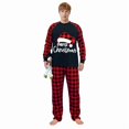thumbnail image 3 of iHapHap Matching Family Christmas Pajamas, Merry Christmas Hat Long Sleeve Buffalo Plaid, 3 of 6