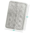thumbnail image 2 of Clara Clark Bathroom Rugs, Velvet Memory Foam Bath Mat, Ultra Soft Non Slip and Absorbent - Waffled - Large - Silver, 2 of 6
