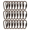 thumbnail image 1 of Pack of 24 D Ring Locking Carabiner Locking Carabiner Keychain Small Keychain Mini Hooks Spring Lock Climbing Carabiners Clips Holder Gifts for Traveling Copper, 1 of 5