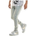 thumbnail image 2 of KDNK Men Basic Skinny Fit Rhinestone Jeans (Light Blue), 2 of 2