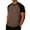 Brown, variant on Lutiedan Mens Casual T Shirts Raglan Short Sleeve Crewneck Baseball Tees Color Block Workout Summer Stylish Lightweight Tops