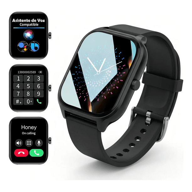 Reloj Inteligente Hombre Mujer De 2.01´´ Llamada Bluetooth Smart Watch Notificación Xtellar negro