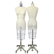 PGM Industry Grade 601AT Antique Ladies Dress Form with Hip (Industry Pro)