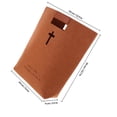 thumbnail image 2 of OUNONA Bolsa De Fieltro Para Multifuncional Estilo Tote Color Marrón Claro Con Cruz, 2 of 6