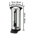 thumbnail image 5 of KFFKFF Industrial Coffee Pot, 110 Cups Stainless Steel Vast Coffee Distributor, 1500W 110V Electric Coffee Brewer Urn for Rapid Infusion, Hot Water Urn with Removable Power Cable, 5 of 9