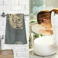 thumbnail image 6 of Coolnut Chinese Dragon Pattern Patterned Hand Towels 2 PCS, Cotton Bath Towel for Drying Face Hands Body Decorative Water Absorbent Lightweight Towels for Bathroom Ktichen Travel Gym, 16"x28", 6 of 6