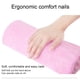 thumbnail image 4 of Minnieouse Herramienta de maquillaje de poliéster para manicura de uñas con cojín cómodo y duradero, almohadilla de mano para decoración de Juegos de manicura rayas de cebra, 4 of 6