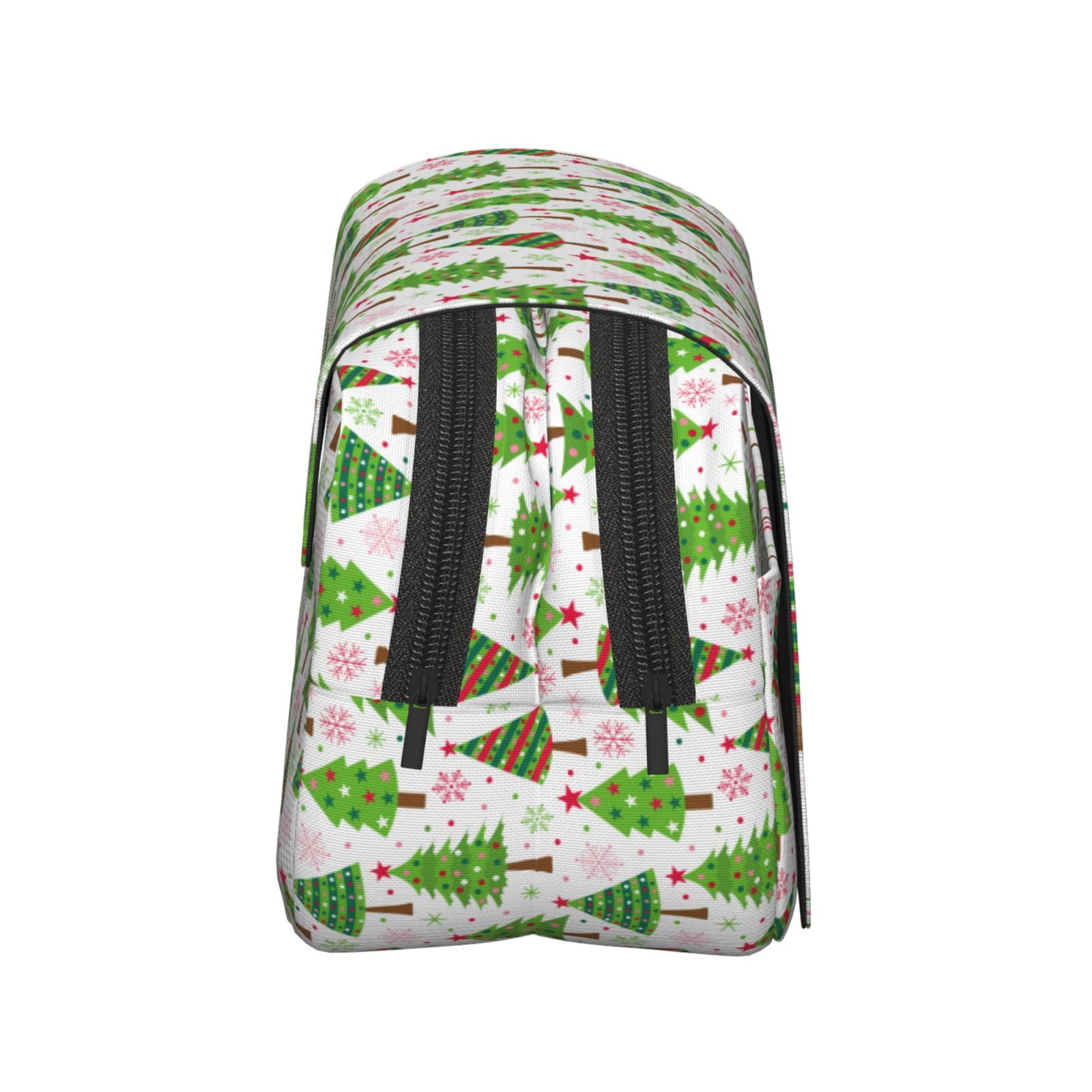 Rateoe Christmas Trees Pattern Double Clamshell Pen Case, Storage Organizer with Two Zipper Compartments– Holds Up to 50 Pencils & Pens