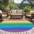thumbnail image 4 of Round Area Rug 5ft Multicolor Rainbow Abstract Colored Gradient Area Rugs Washable Low Pile Floor Carpet for Bedroom, Ombre Art Non Slip Soft Rugs for Living Room Entryway Dining Room, 4 of 9
