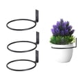 thumbnail image 4 of JZROCKER Stylish Plant Pots Rings Wall Bracket Iron Hanging Flower Basket Holder Planter Hanger for Home Garden Decoration, 4 of 18