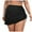 Black, variant on vigerkar Women's Swimdress Drawstring Ruched Swim Skirt Adjustable Tie Side Quick Dry Swimsuit Bottom Black, XXL