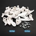 thumbnail image 3 of Uxcell 3.5mm Ceiling Lampshade Clips Fixed Buckle Light Fixture Accessories Grey White 15 Pair, 3 of 6