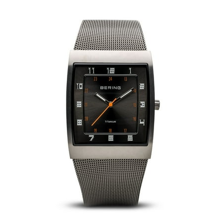 - Time 11233-077 Men's Titanium Collection Watch with Mesh Band and super hardened mineral glass. Designed in Denmark