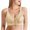 Light yellow, variant on TEVEQ Front Closure Bras for Women Seamless Wireless Push Up Bra No Underwire Full Coverage Comfort Bras Lace Bra with Large Cup Comfortable and Breathable with Back Vented Design Green 36