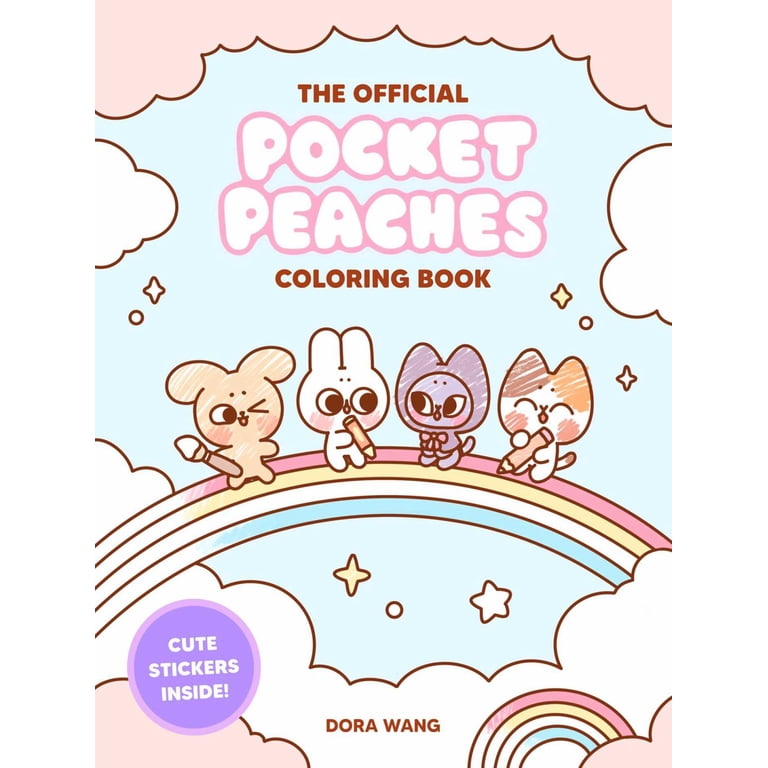 ちこたむ　K-BOOKS  ジークレー　⑧ The Official Pocket Peaches Coloring Book: Cozy Coloring and Cute