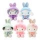 thumbnail image 2 of Juguetes de peluche Sanrio de 15 cm, figura de anime de dibujos animados, Kuromi, Cinnamoroll, My Melody, lindo llavero, muñecos colgantes, regalos de cumpleaños para bebés, 2 of 5