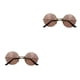 thumbnail image 2 of Gafas de sol Vogacara con Marco de metal dorado y rosa, 2 of 6