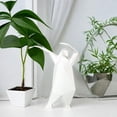 thumbnail image 3 of Escultura de pingüino, figura de resina, figura de animal minimalista moderna, dibujo animado Blanco, 3 of 6