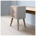 thumbnail image 3 of Buro Recamara Mueble Minimalista Blanco Relieve Ensamblado, 3 of 4