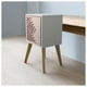 thumbnail image 3 of Buro Recamara Mueble Minimalista Blanco Relieve Ensamblado, 3 of 4