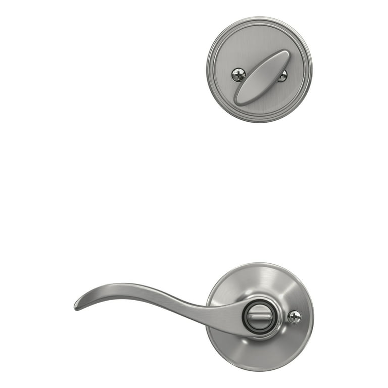 First Secure by Schlage Presley Keyed Entry Door Lever in Stainless Steel