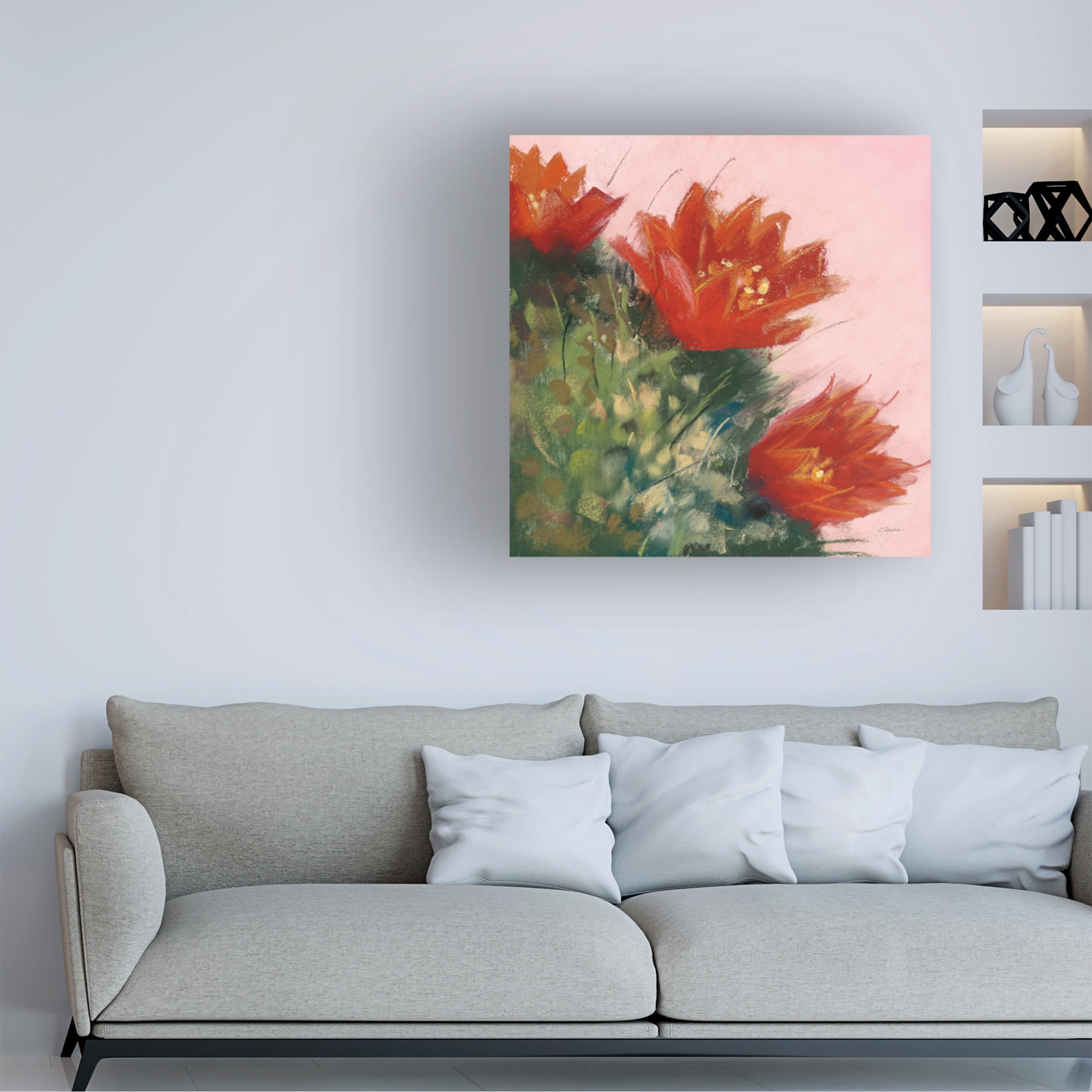 Carol Rowan 'Blooming Succulent IV' Canvas Art
