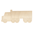thumbnail image 2 of Unfinished Wood Etched Semi Truck Shape | Paint By Line Crafts 16" / 1/8", 2 of 2