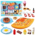 thumbnail image 2 of Juego de simulación de comida Sunnimix 20PCS Corte de pizza juguete de cocina creativo, 2 of 8