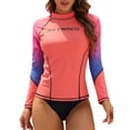 thumbnail image 1 of Women's Rash Guard UPF 50 Long Sleeve Swim Shirts Rashguard Top, 1 of 7