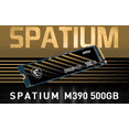 thumbnail image 2 of MSI SPATIUM M390 NVME M.2 500GB SSD PCIe SM390N500GB, 2 of 3
