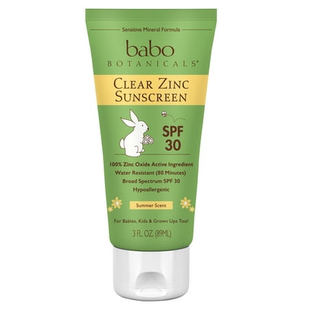 SPF 30 Clear Zinc Sunscreen Lotion - Summer Scent