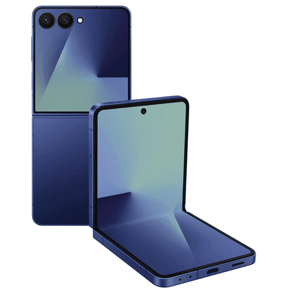 Pre-Owned Samsung Galaxy Z Flip7: Unlocked, 256GB Storage, Blue Shadow