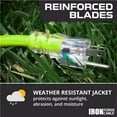 thumbnail image 3 of Iron Forge Cable 10 Foot Lighted Outdoor Extension Cord with 3 Outlets - 12/3 SJTW Heavy Duty Light Green Extension Cable 3 Prong - Multiple Outlets, 3 of 7
