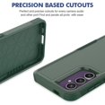 thumbnail image 2 of Decase Heavy-Duty Case for Samsung Galaxy S24 FE,Dual Layer Military Grade Drop Protection Anti-Fingerprint Anti-Scratch Hard Back Cover Silicone Bumper Shockproof Case for Galaxy S24 FE,Darkgreen, 2 of 5