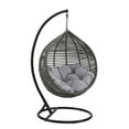 thumbnail image 2 of Modway Garner Teardrop Outdoor Patio Swing Chair in Gray Gray, 2 of 6