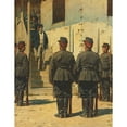 thumbnail image 2 of Vasily Vereshchagin 19x24 Black Ornate Framed Double Matted Museum Art Print Titled: The Spy, 2 of 5