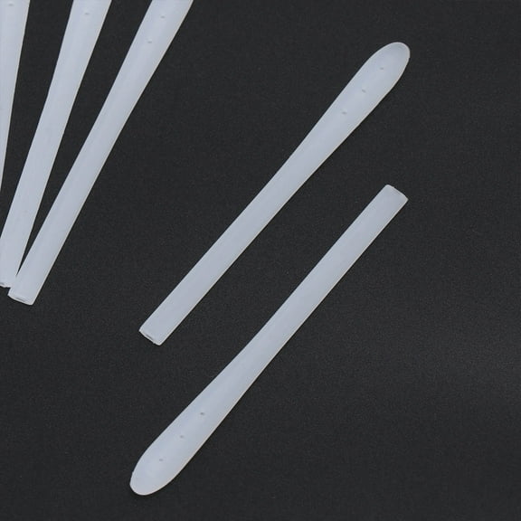 FOMIYES 10 Pair Silicone Eyeglasses Leg Cover Anti-slip Glasses Leg Sleeve Flat Mouth Eyewear Leg Cover Silicone Spectacle Leg Cover Transparent