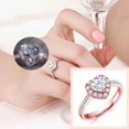 thumbnail image 2 of Clearance Jewelry Under $5 VerPetridure Exquisite Heart Shape Ring Women Engagement Wedding Jewelry Accessories Gift, 2 of 6