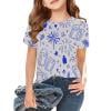 thumbnail image 2 of SNKSDGM 4Th of July Girls T Shirts Girls Summer Tops Casual Loose Fit Short Sleeve Tee for Outdoor Sports School and Home Comfortable Everyday Wear for Toddler To Teen Girls Cute Tops 10-12 Trendy, 2 of 2