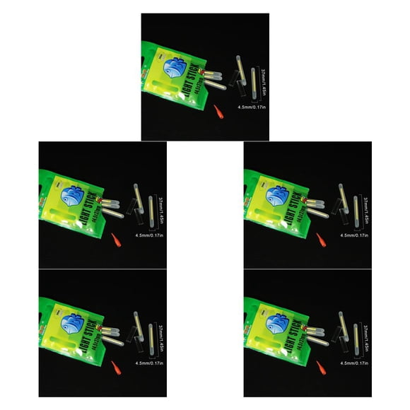 tamizeot Bâton Lumineux de Pêche Équipement de Pêche en Eau Douce Professionnel 1 Sac 5ensemble