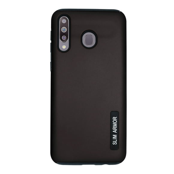 Funda new case doble capa mas vidrio templado para Samsung galaxy M30 Negro Atti New Case